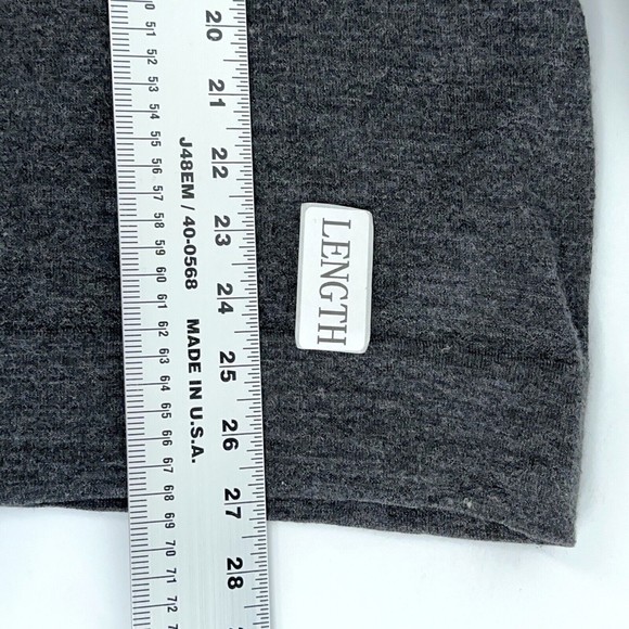 Vince Men's Dark Gray 100% Wool Long Sleeve Henley Shirt Light Pullover Top XL - Picture 7 of 9